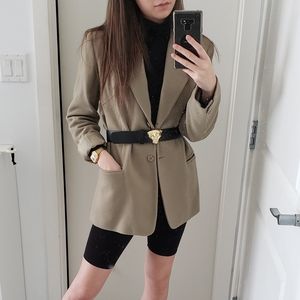 Power Blazer. Olive/Camel color